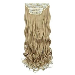 REECHO 24" Curly Wavy Blonde Mix Hair Extensions